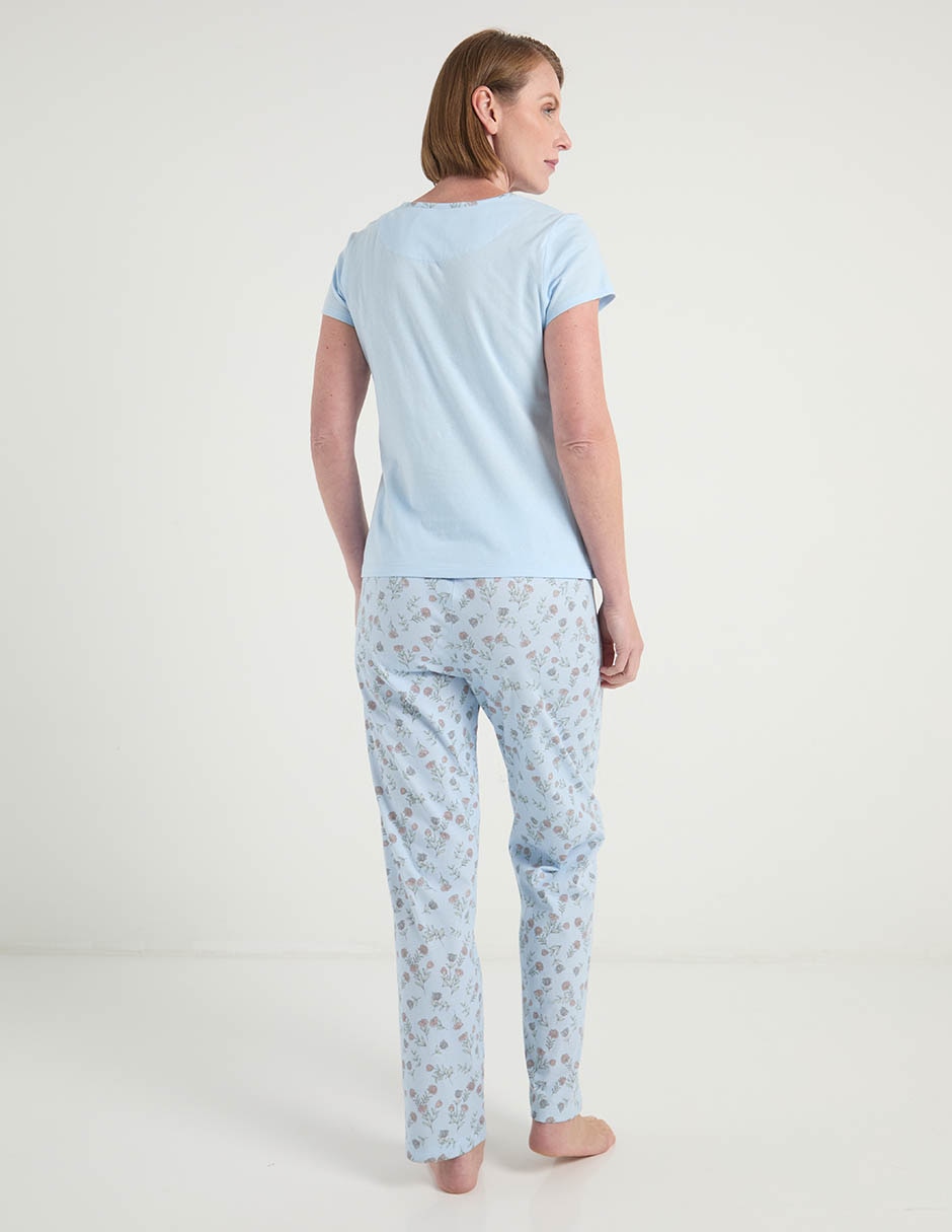 PIJAMA WK0326-306 WEEK, CH, AZUL MEDIO