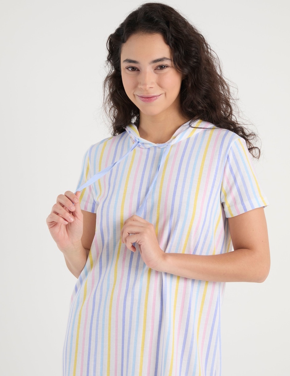 Camisón estampado a rayas 4