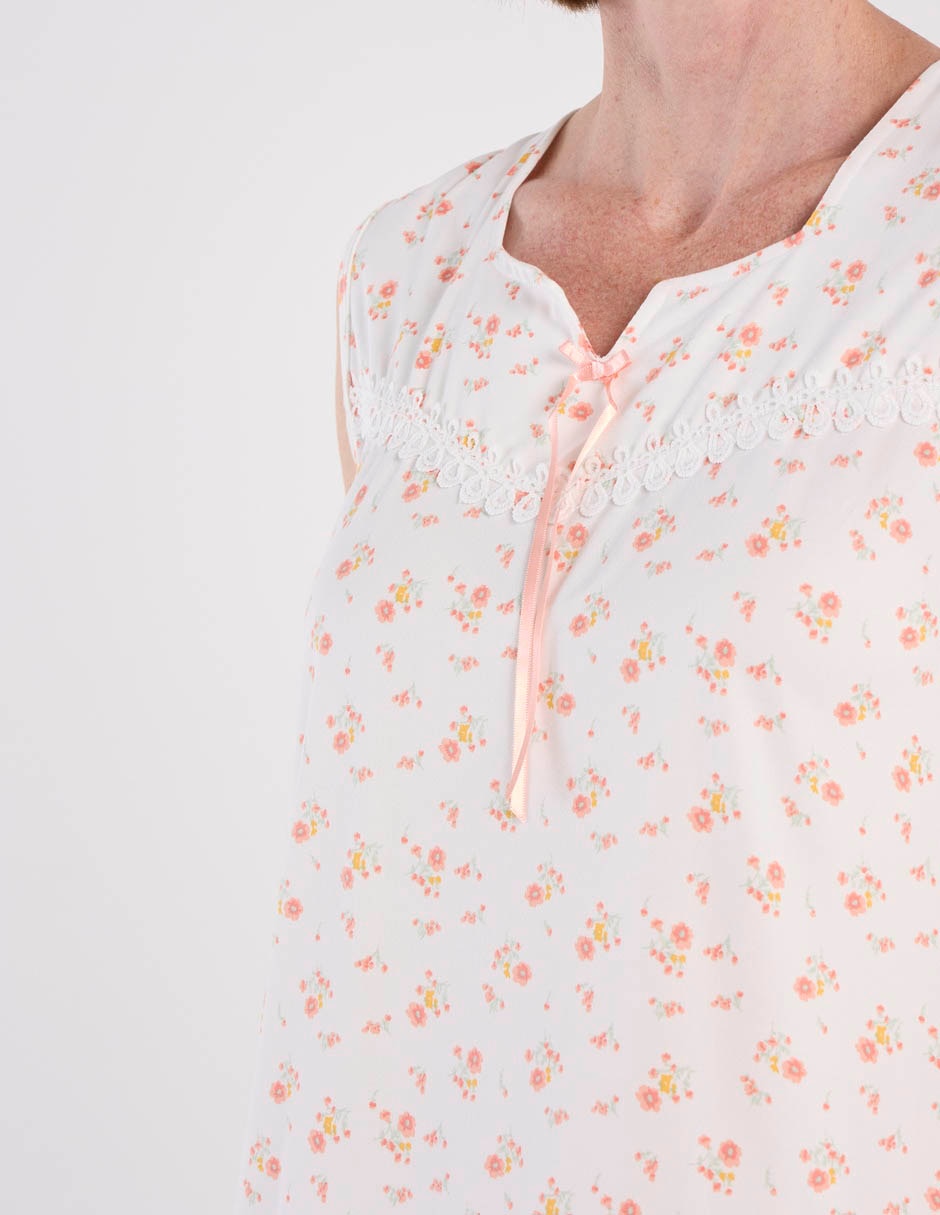 Camisón estampado floral de algodón 5