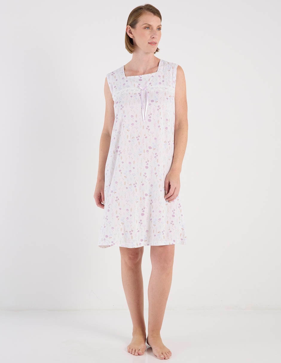 Camisón estampado floral de algodón 3