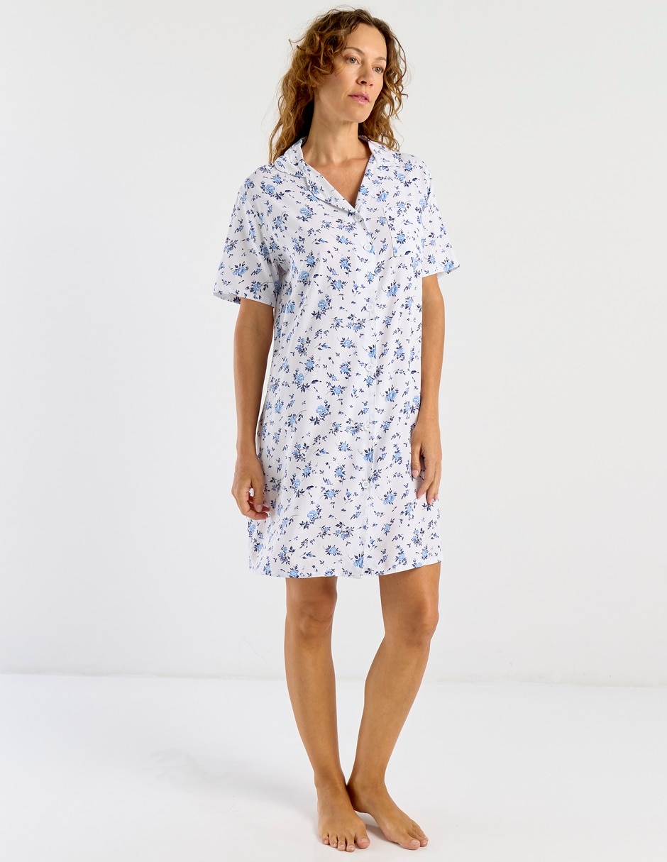 Camisón estampado floral de algodón 2