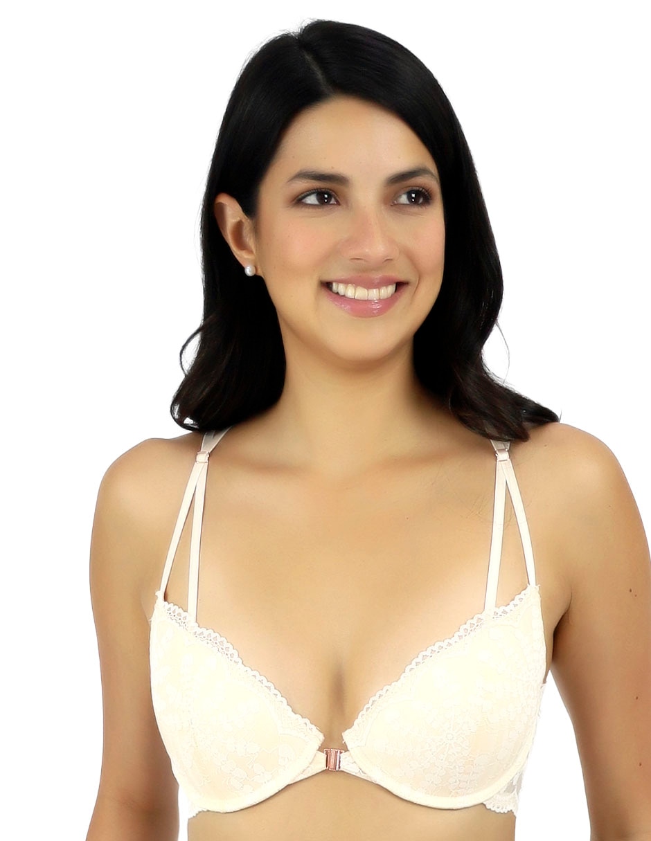 Brassiere escote profundo copa preformada para mujer