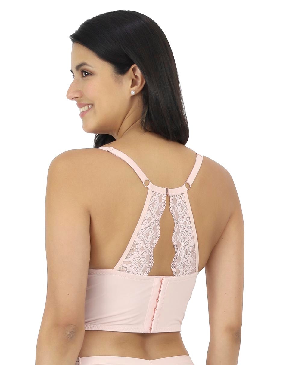 Brassiere escote profundo copa preformada para mujer 3