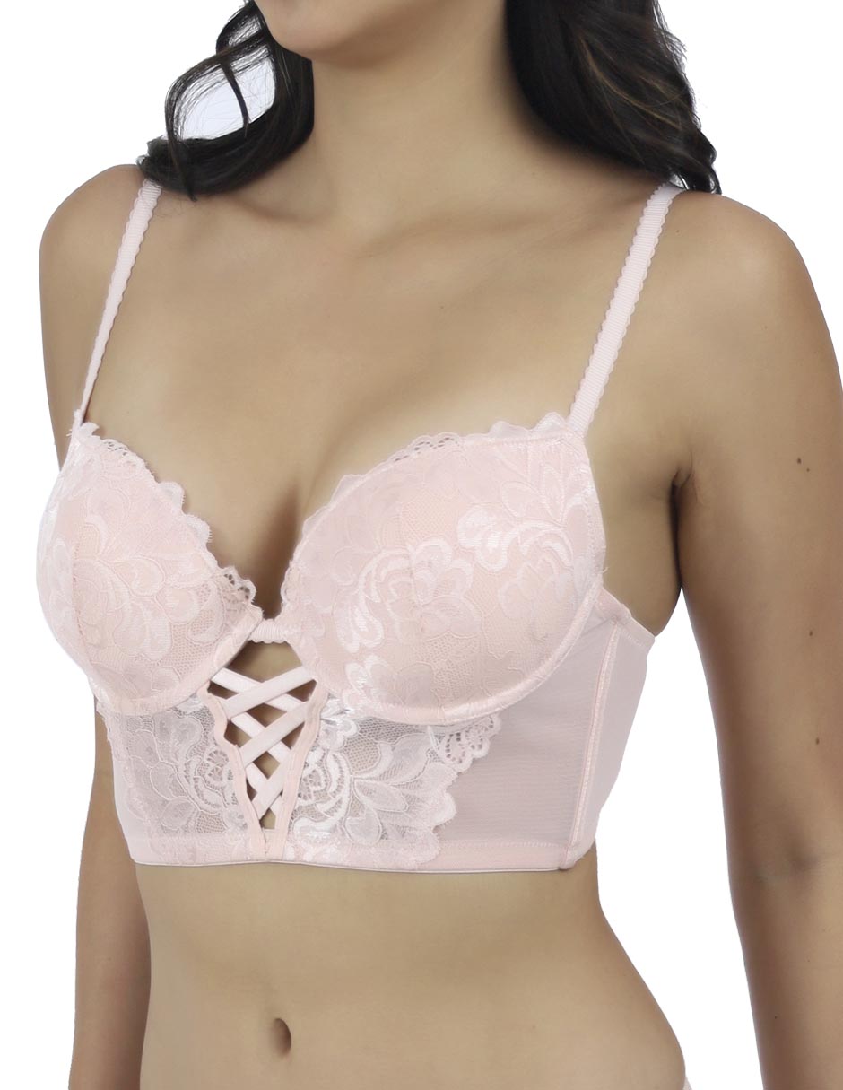 Brassiere corselette copa preformada para mujer 4