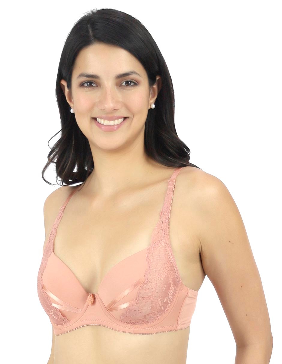 Brassiere demi copa preformada para mujer 2