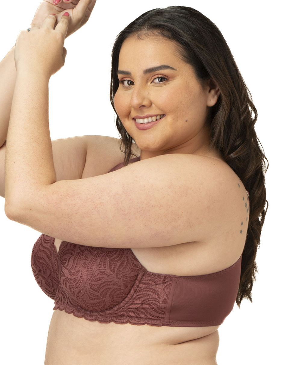 Brassiere demi con copa para mujer 2