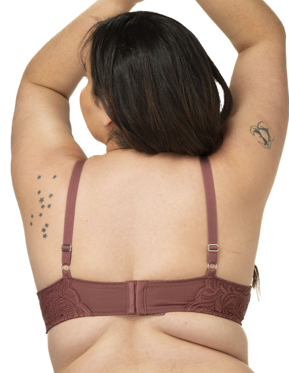 Brassiere demi con copa para mujer 3