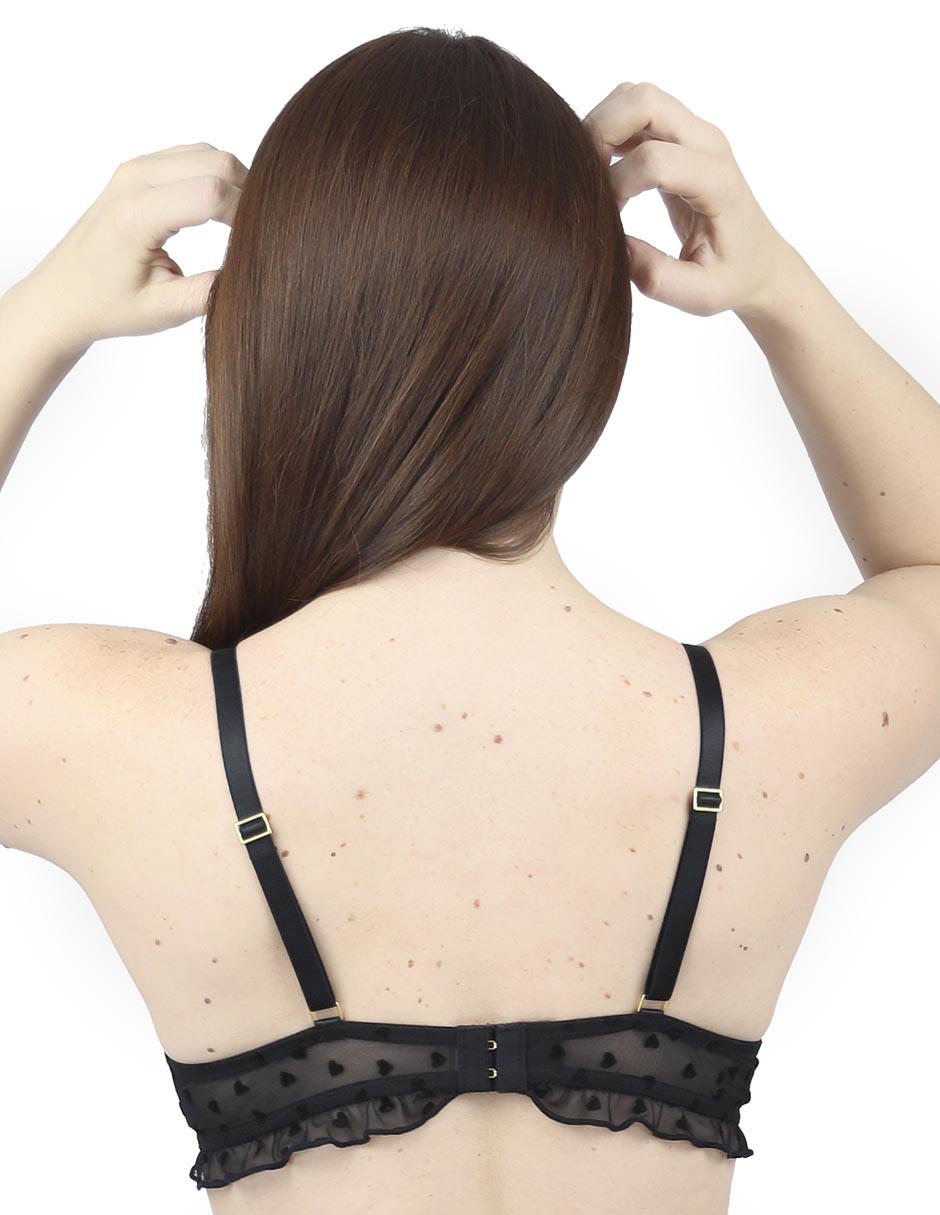 Brassiere demi copa preformada para mujer 3