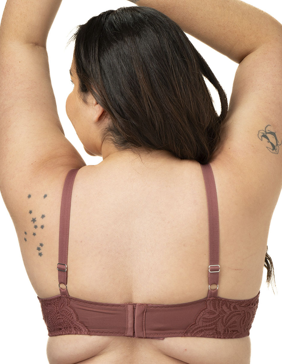 Brassiere demi con copa para mujer 4