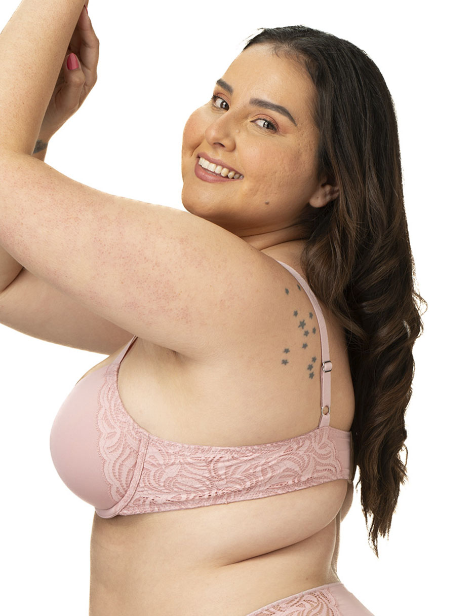 Brassiere demi con copa para mujer 3