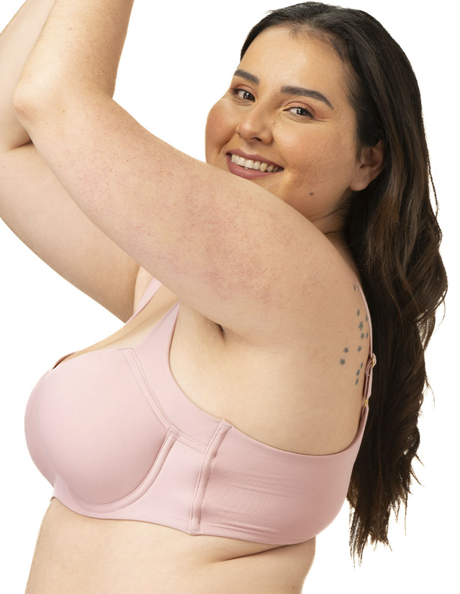 Brassiere balconette copa preformada para mujer 3